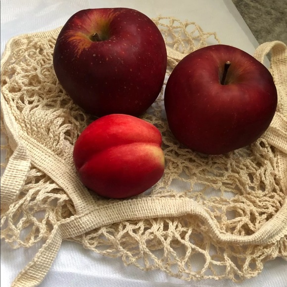 Bag mesh net cream shopping grocery fruit reusable - Picture 3 of 4